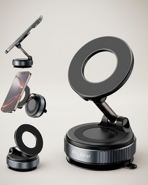 Fliq OrbitMount showing 360 degree rotation and flexible angle positioning