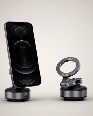 Fliq OrbitMount magnetic car phone holder with dual suction base