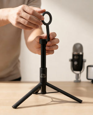 Fliq MagSafe dual mount tripod extended for solo filming